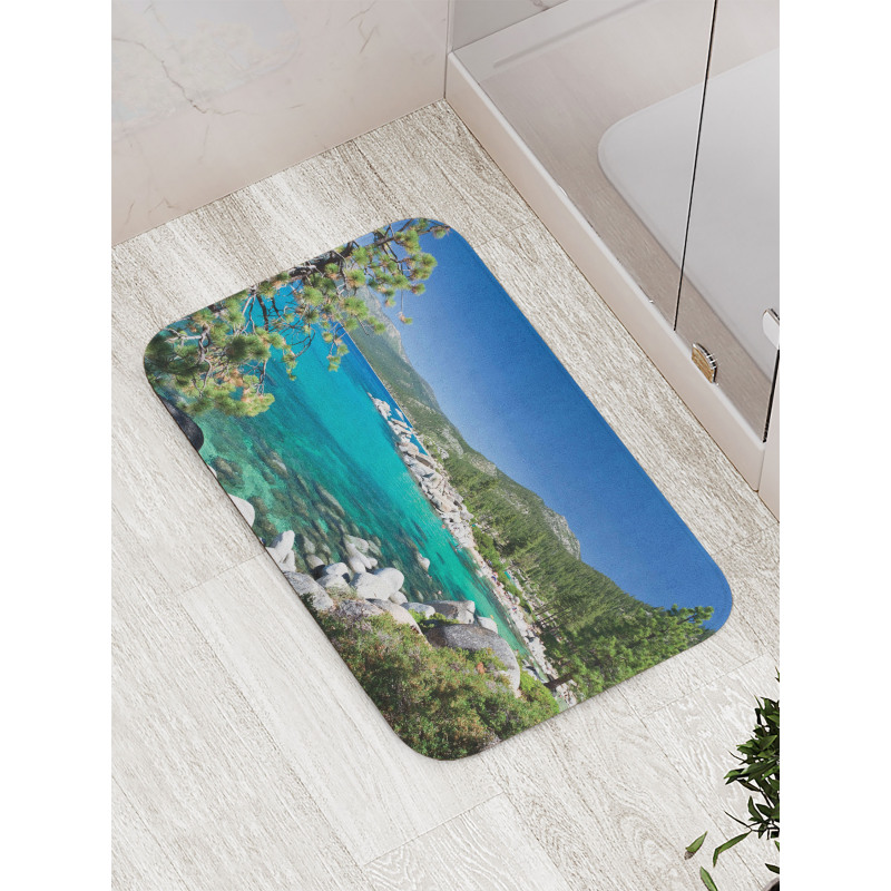 Lake Tahoe Shore View Bath Mat