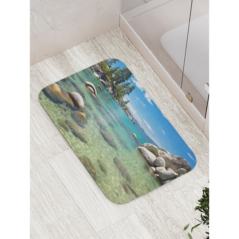 Water Stones Lake Tahoe Bath Mat