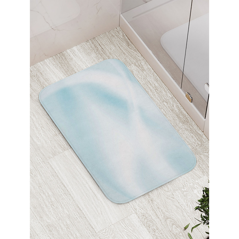 Smooth Pastel Tones Waves Bath Mat