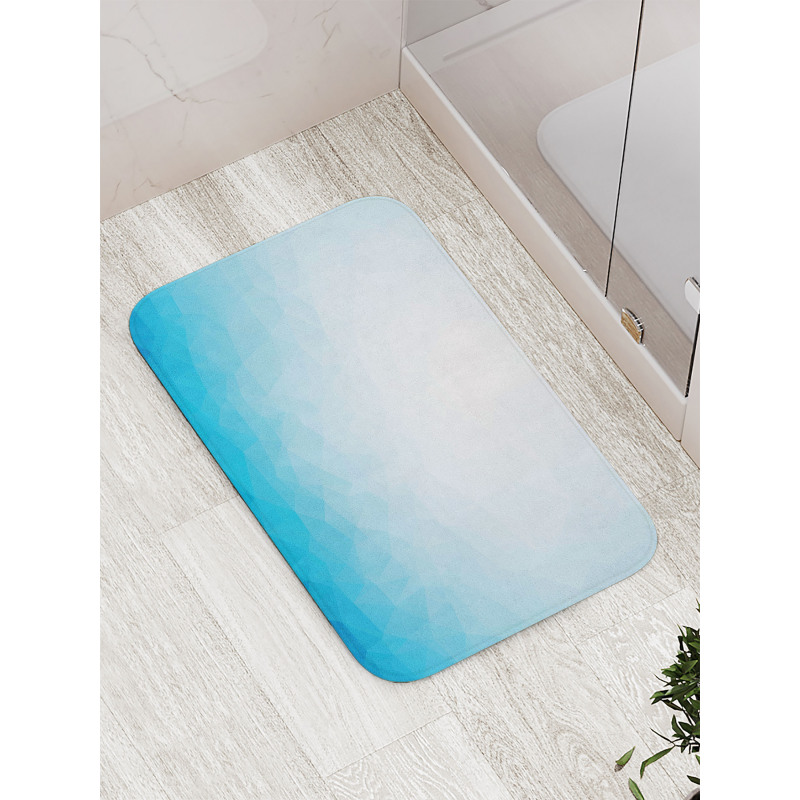 Triangular Ombre Effect Image Bath Mat