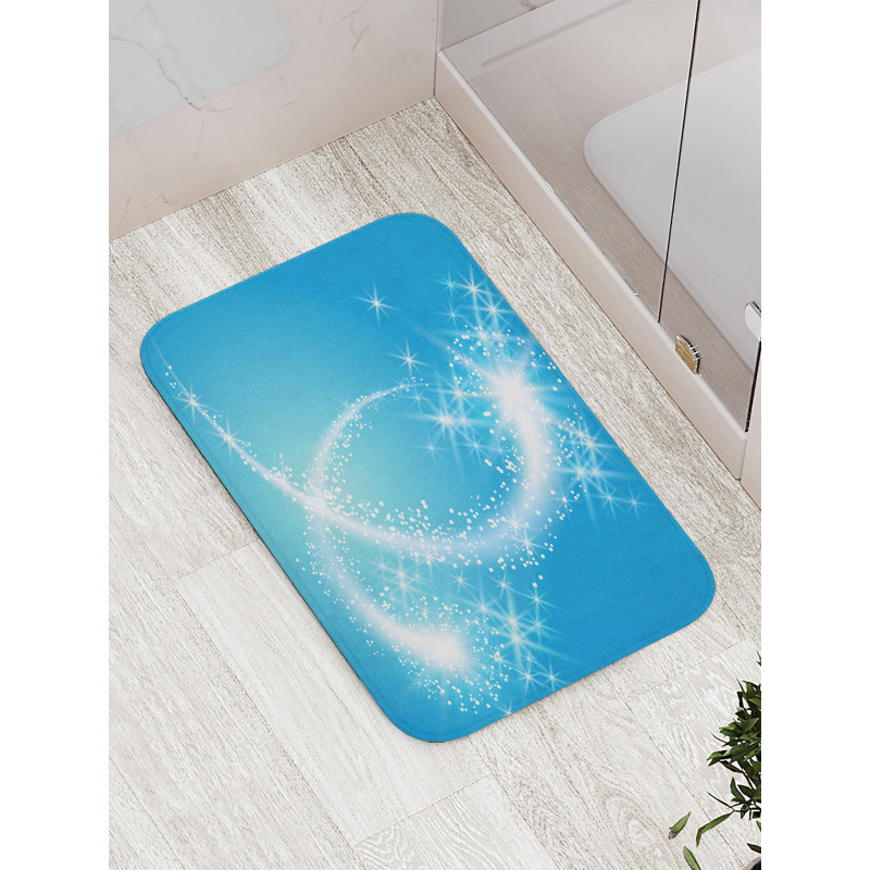 Swirling Stars with Tail Art Bath Mat