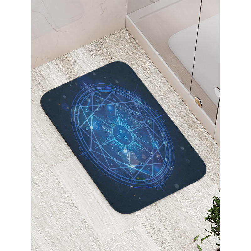 Alchemy Magic Circle Sun Face Bath Mat