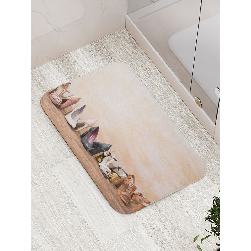 Classy Sleek Shoe Pairs Bath Mat