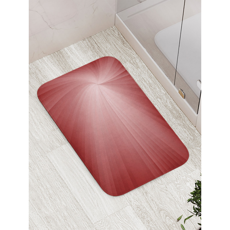 Ombre Effect Twirling Rays Bath Mat