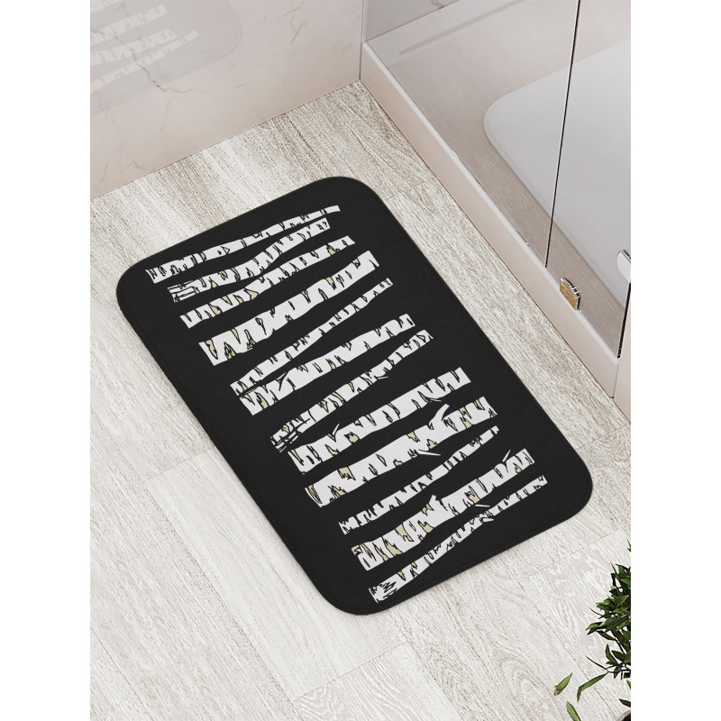 Woodland Illustrations Bath Mat