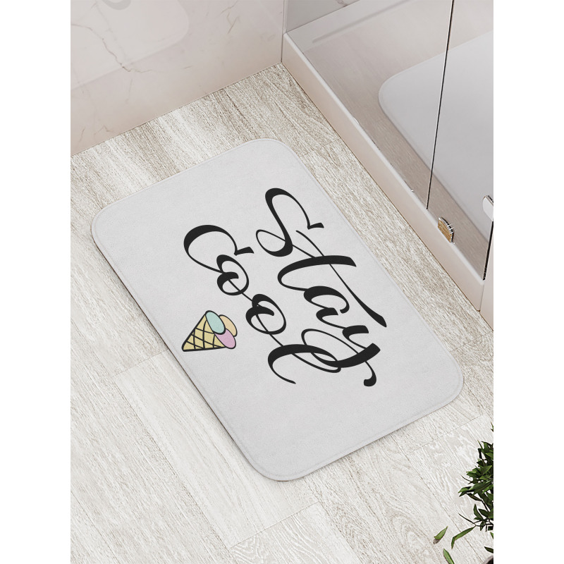 Ice Cream Waffle Cornet Bath Mat