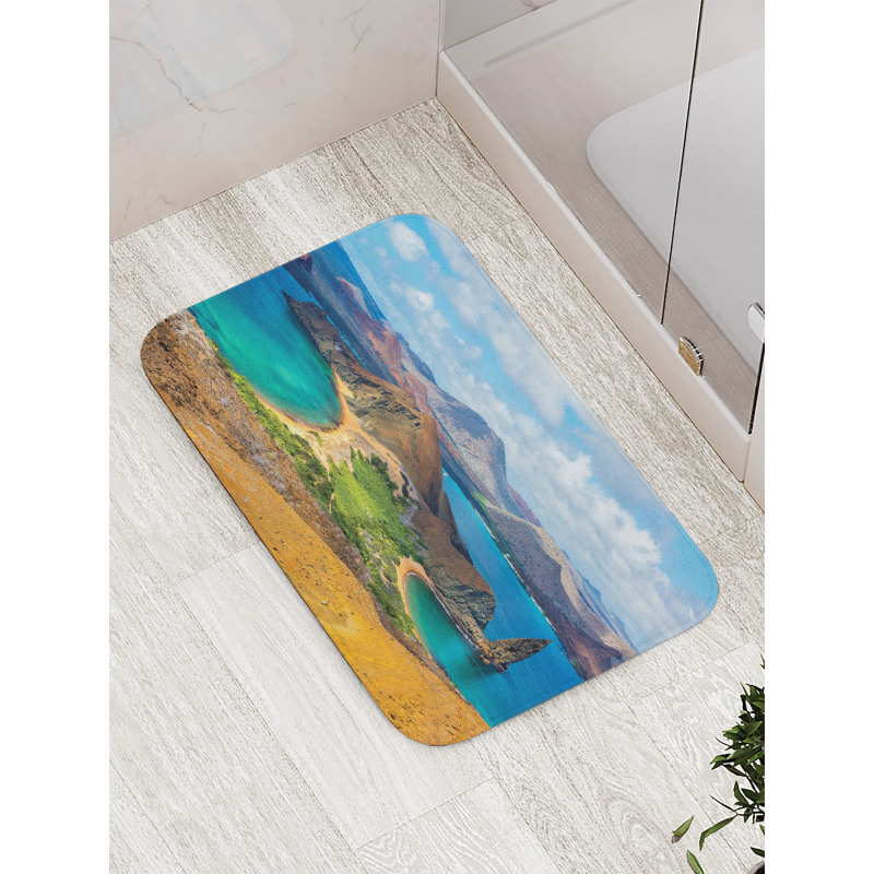 Galapagos Volcanic Scenery Bath Mat