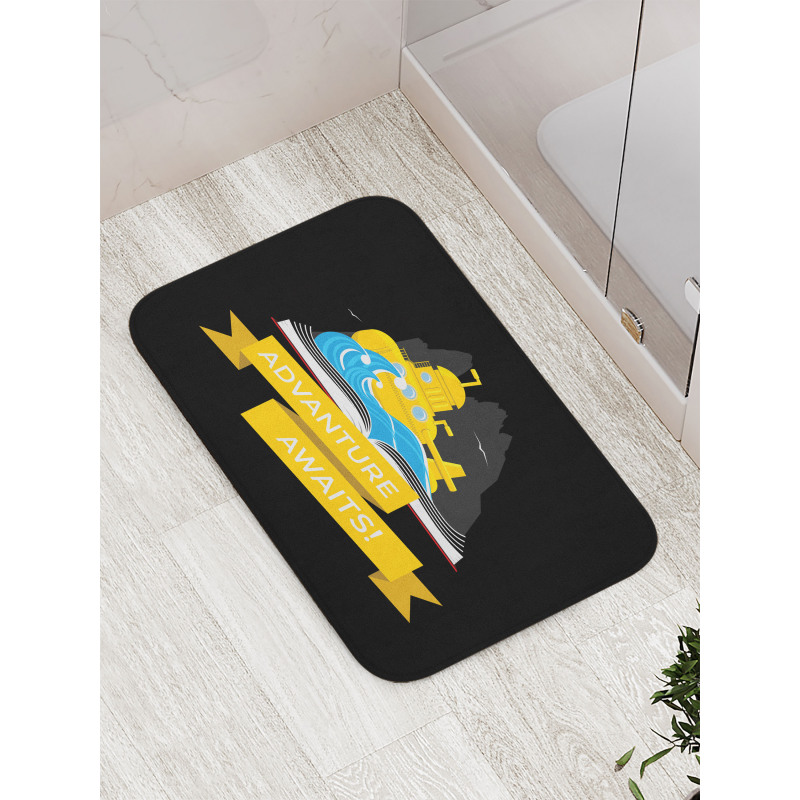 Adventure Awaits Book Bath Mat