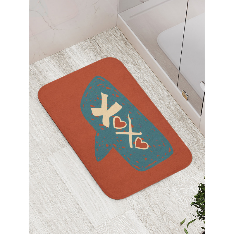 Acronym in Speech Bubble Love Bath Mat