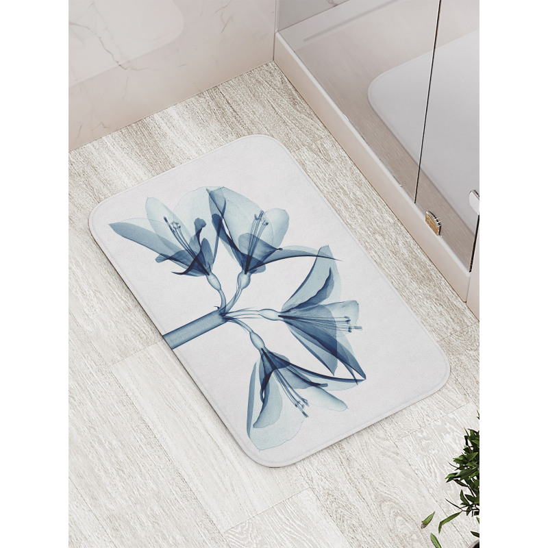 Xray Amaryllis Flowers Deco Bath Mat