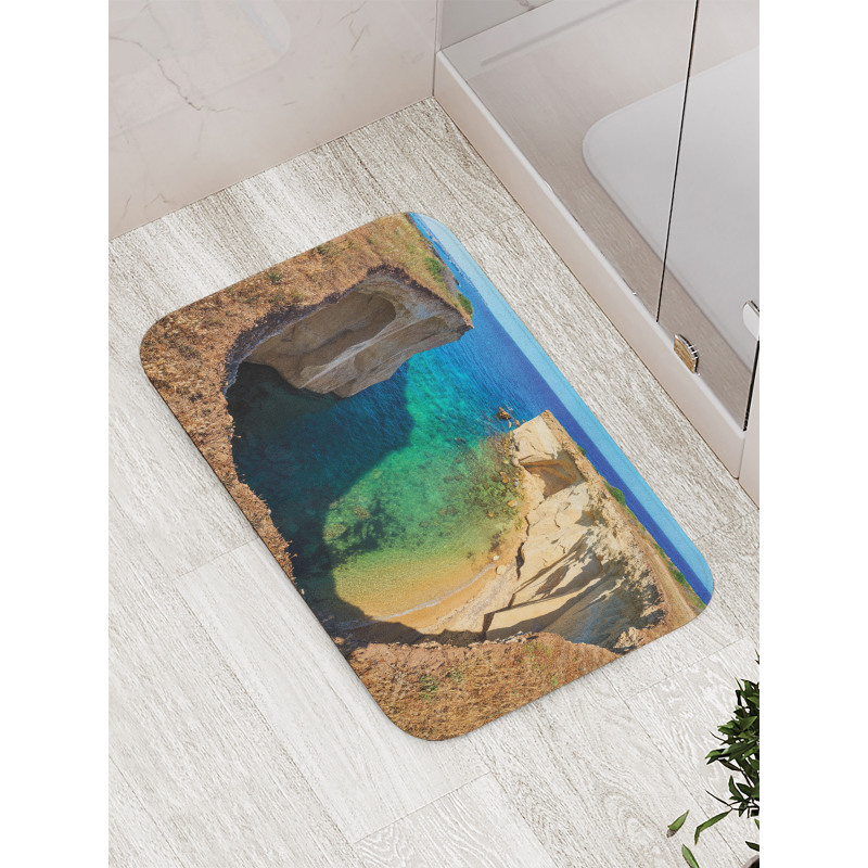 Panoramic Sea and Grotto Bath Mat