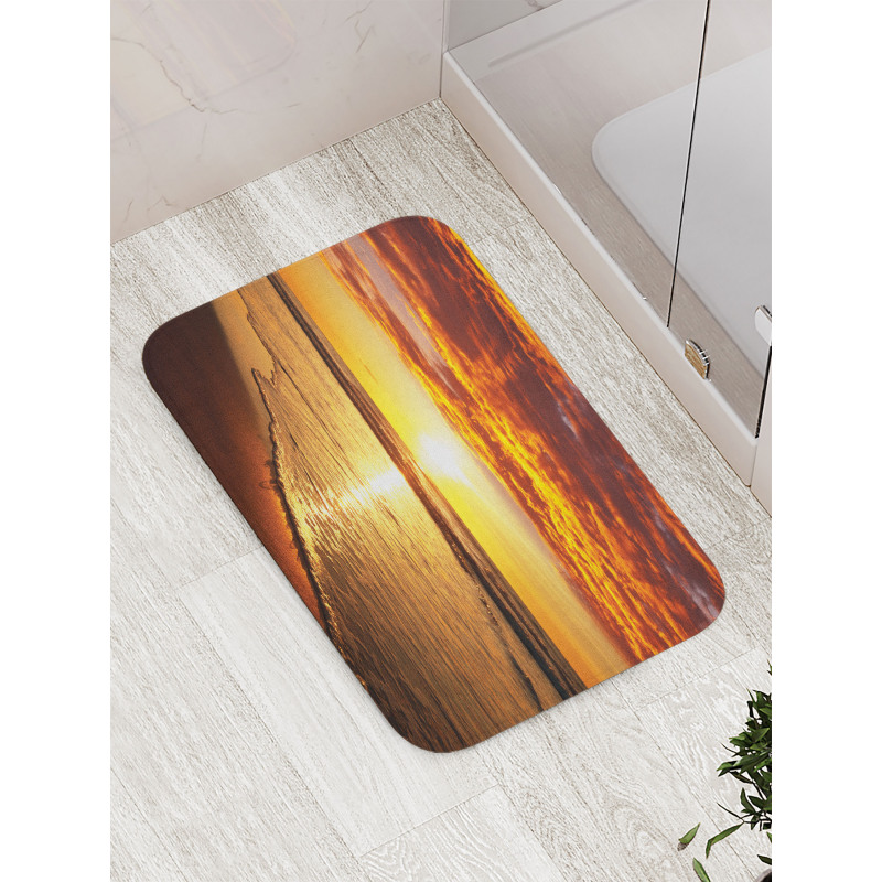 Beach Sunset Coast Bath Mat