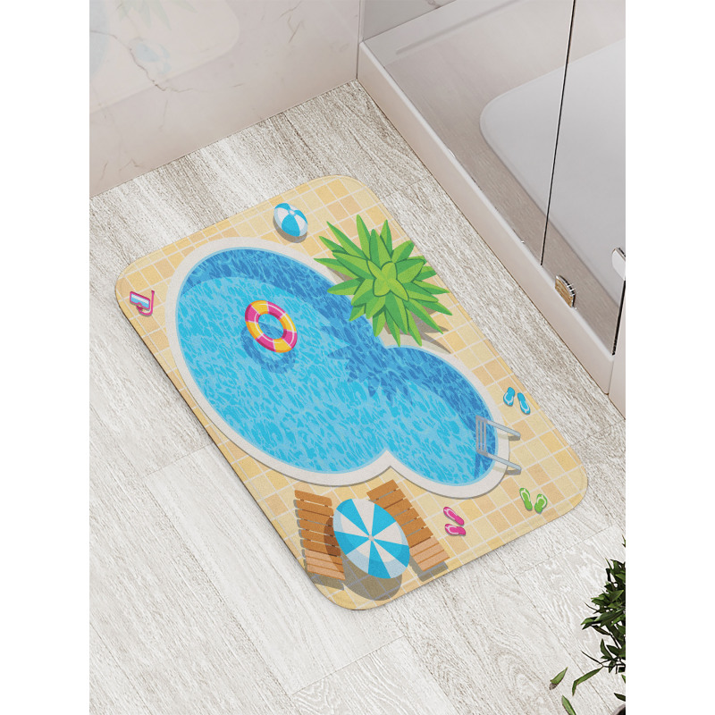 Summer Vacation Leisure Bath Mat