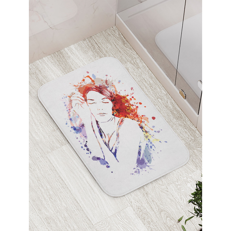 Beauty Sleeping Girl Bath Mat