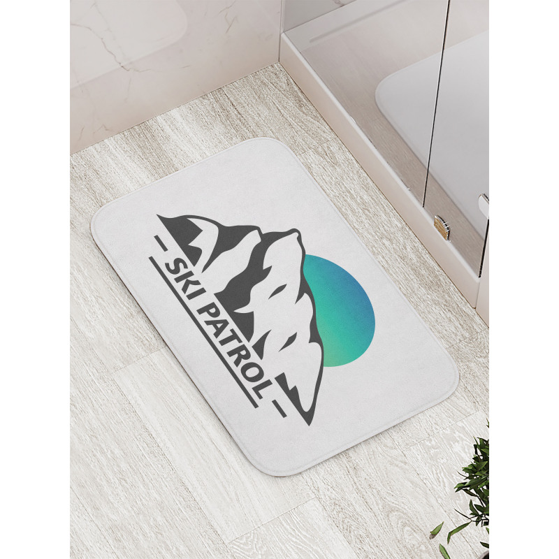 Mountain Ombre Sun and Ski Bath Mat