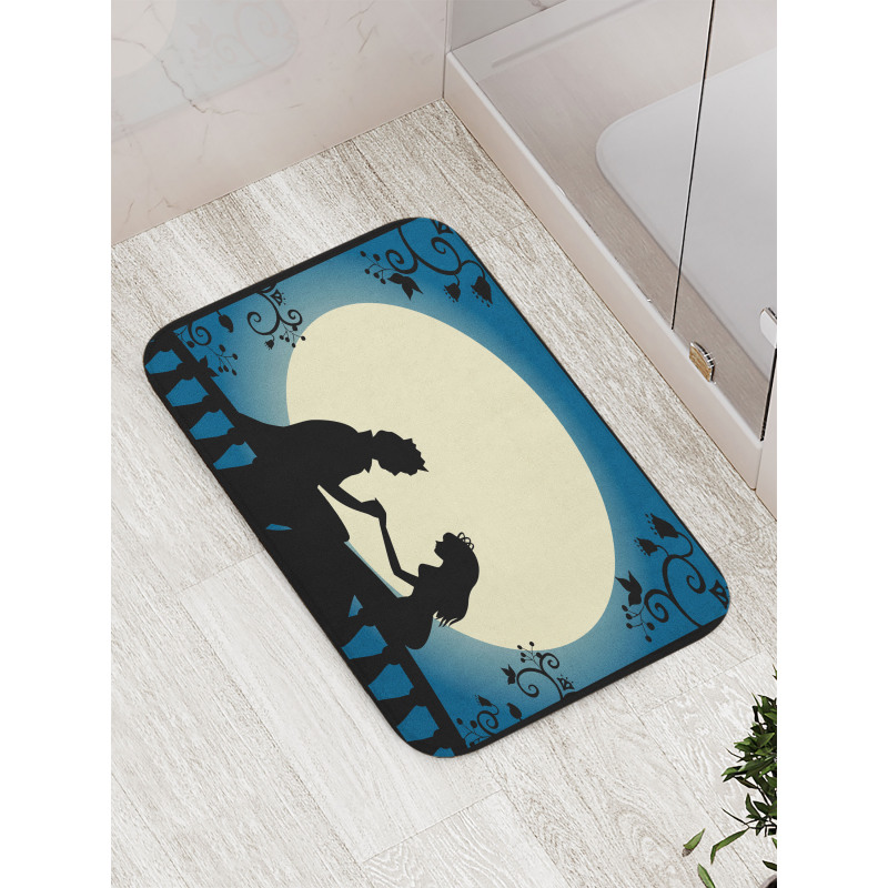 Classic Romantic Scene Bath Mat