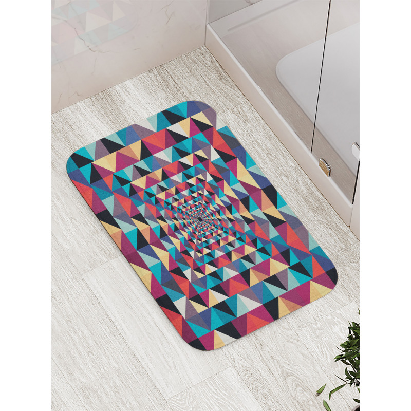 Visual Patchwork Retro Bath Mat