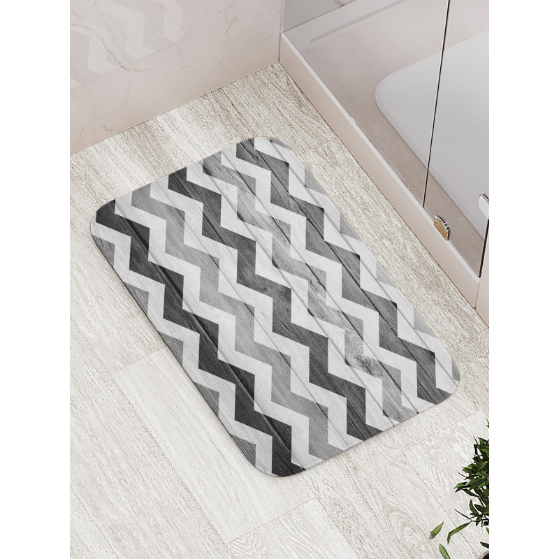 Wood Texture Pattern Bath Mat