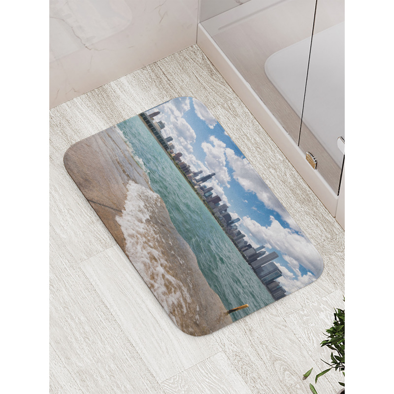 Chicago Skyline and Lake Bath Mat