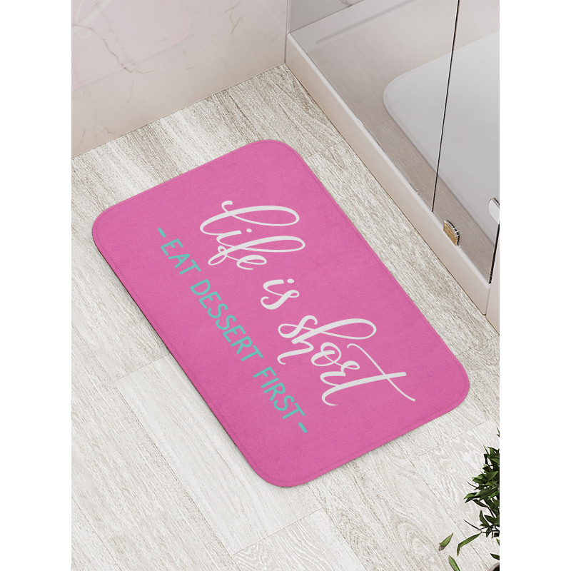 Style Eat Dessert First Bath Mat