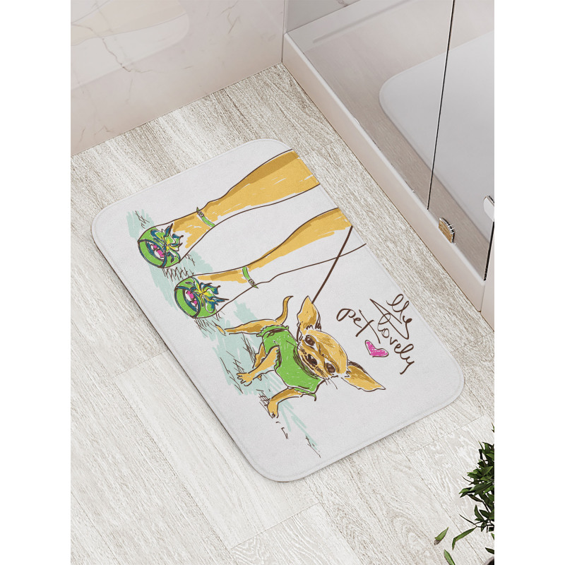 My Pet Lettering Bath Mat