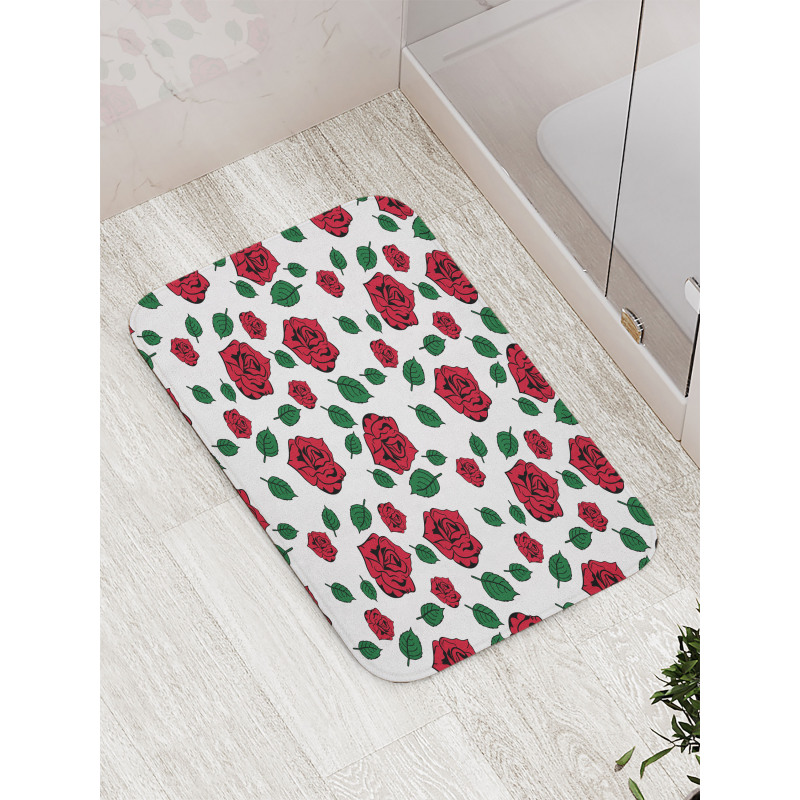 Romance Floral Doodle Bath Mat