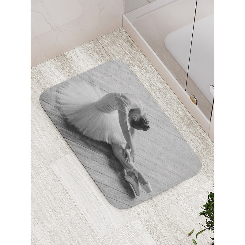 Young Dancer in Studio Bath Mat