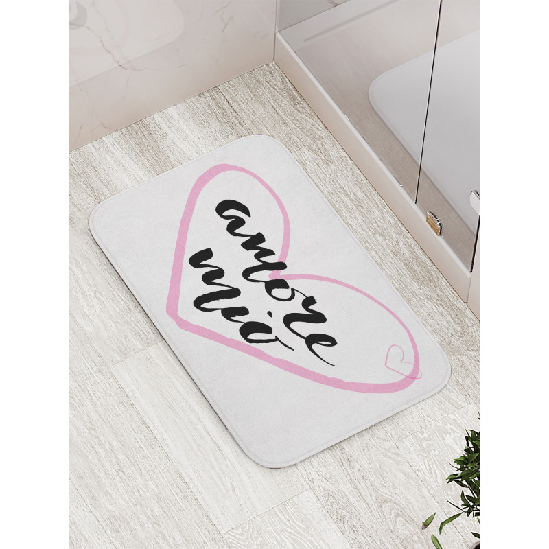 My Love with a Heart Bath Mat