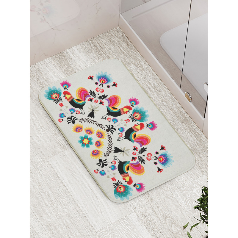 Roosters Bath Mat