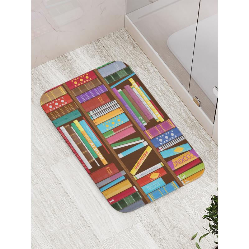 Different Subjects Books Bath Mat