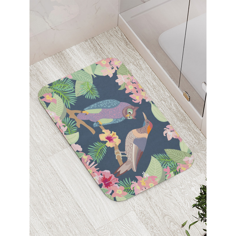 Exotic Birds Owl Avian Bath Mat