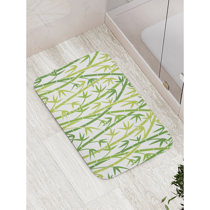 Cartoon Style Bamboo Bath Mat