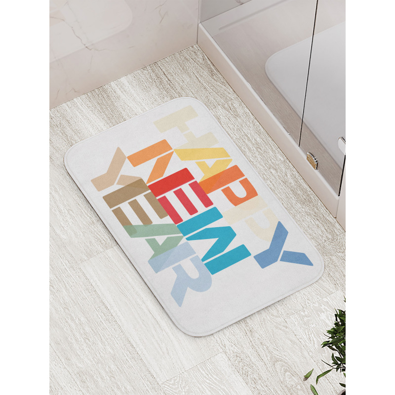 Big Bold Lettering Bath Mat