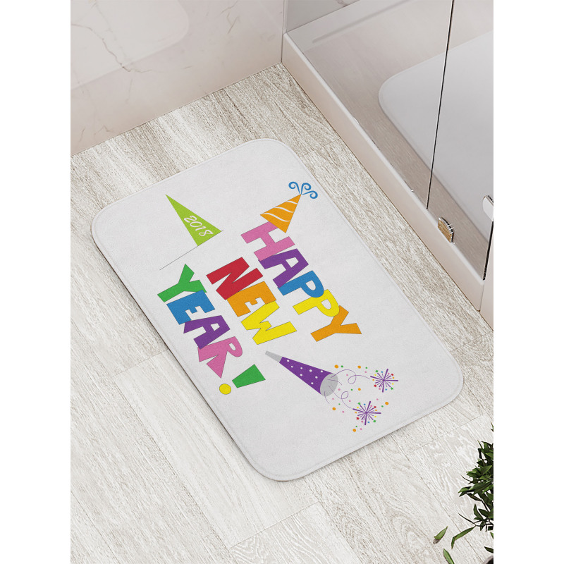 Bubbly Square Font Bath Mat