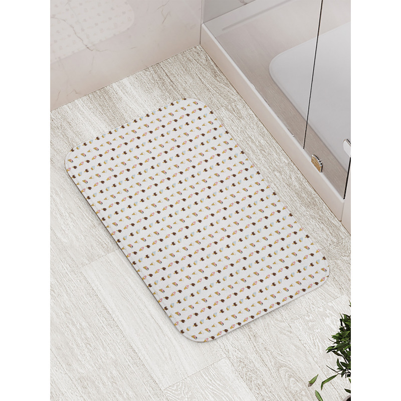 Scoops Cones and Popsicles Bath Mat