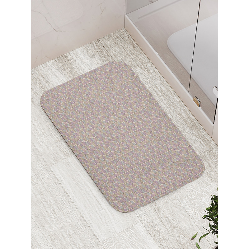 Colorful Stone Wall Theme Bath Mat