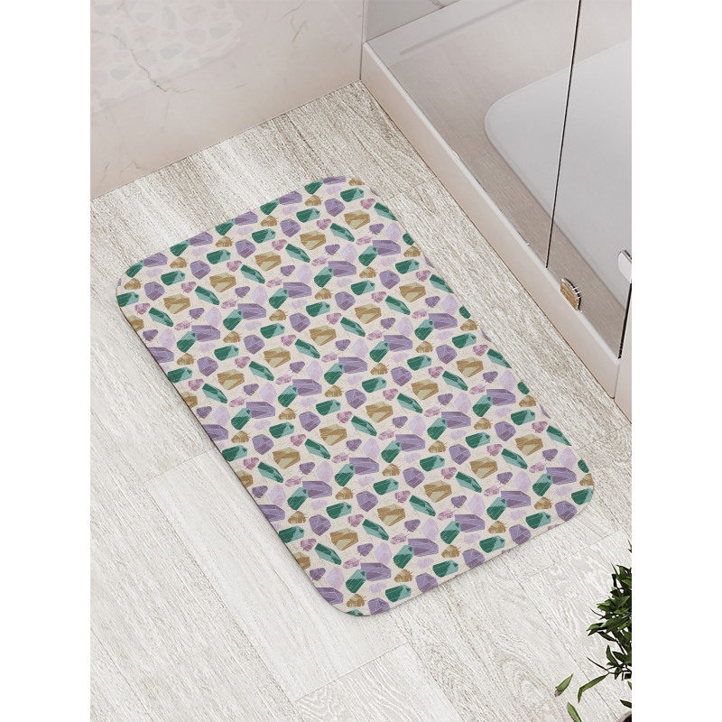 Crystals and Feathers Boho Bath Mat