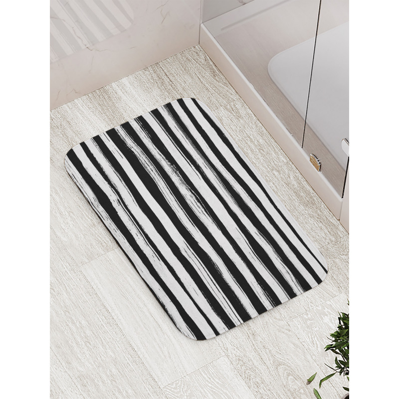 Abstract Ink Bath Mat