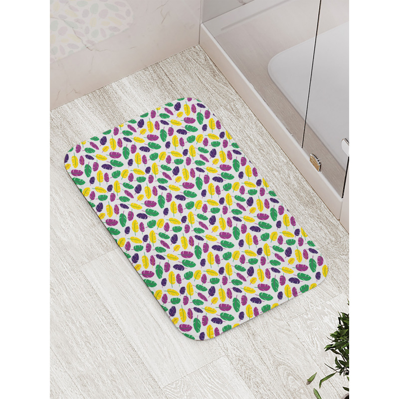 Symbolic Mardi Gras Design Bath Mat