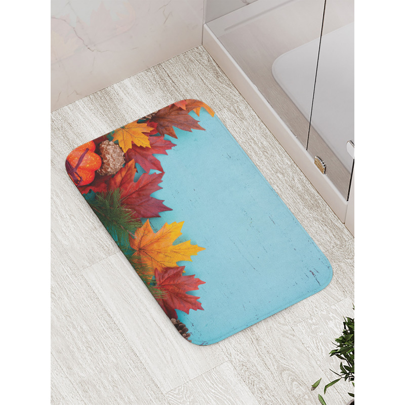 Canadian Maple Foliage Bath Mat