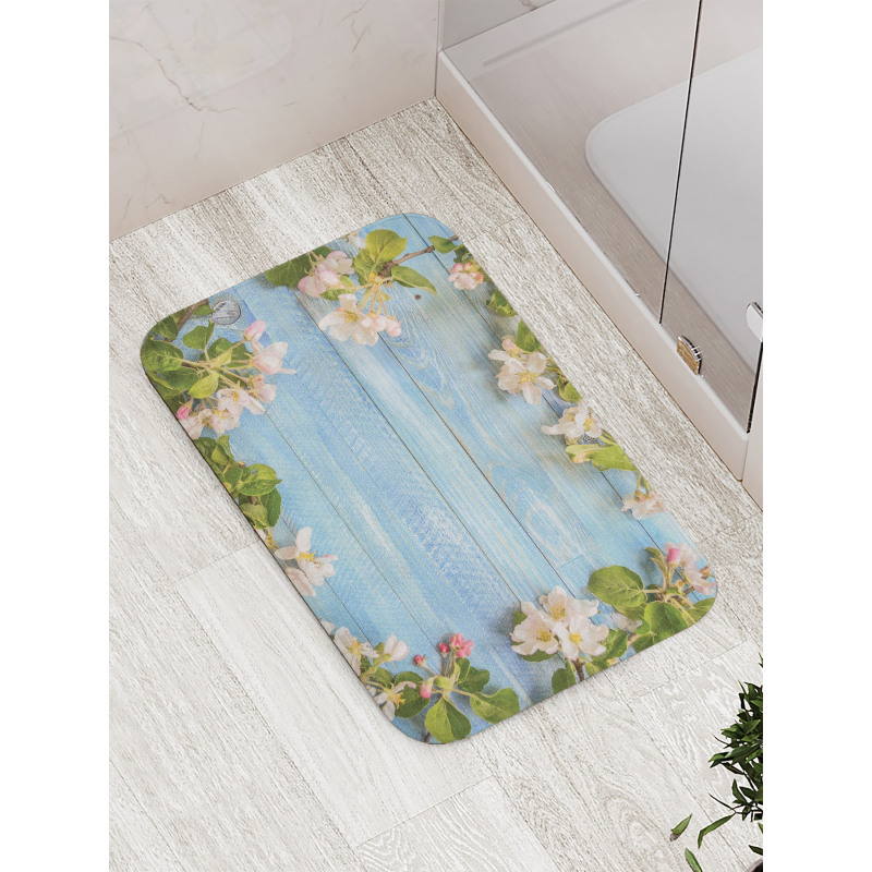 Fresh Flower Pattern Bath Mat