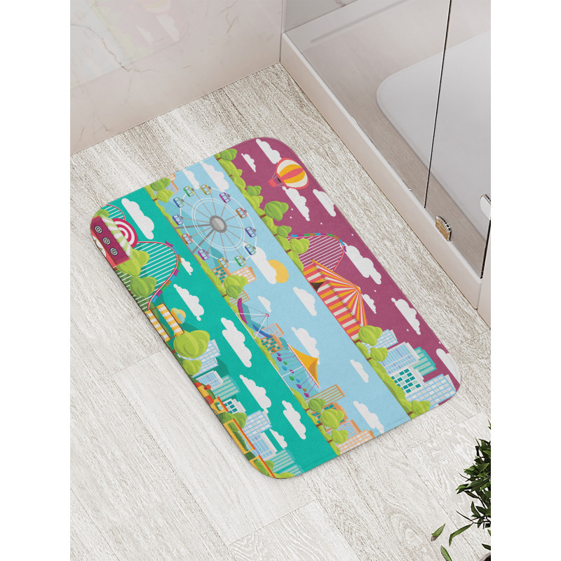 Carousels Slide Swings Bath Mat