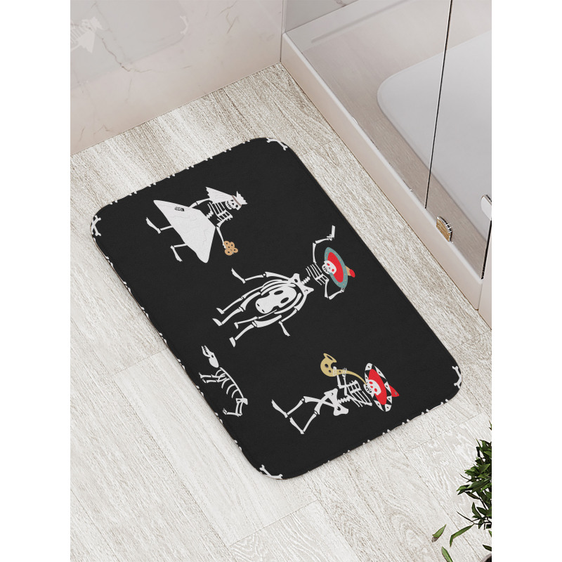 Spooky Wedding Art Bath Mat