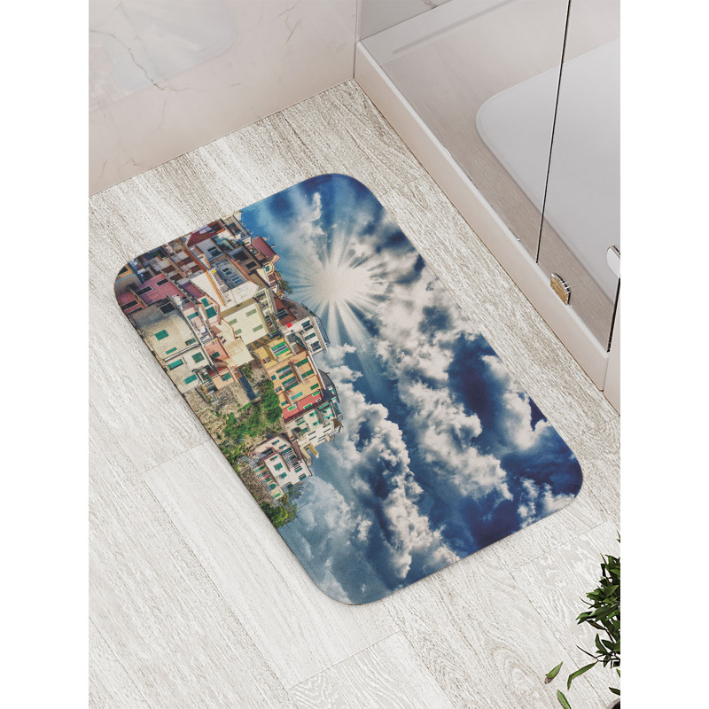 Mediterranean Coast Houses Bath Mat