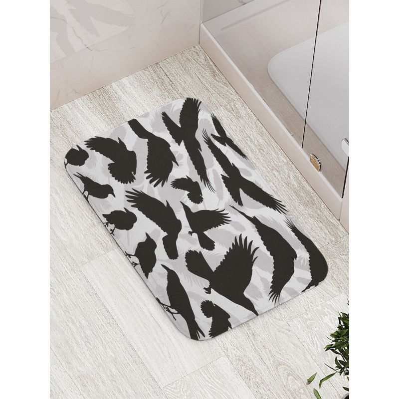 Birds and Feathers Bath Mat