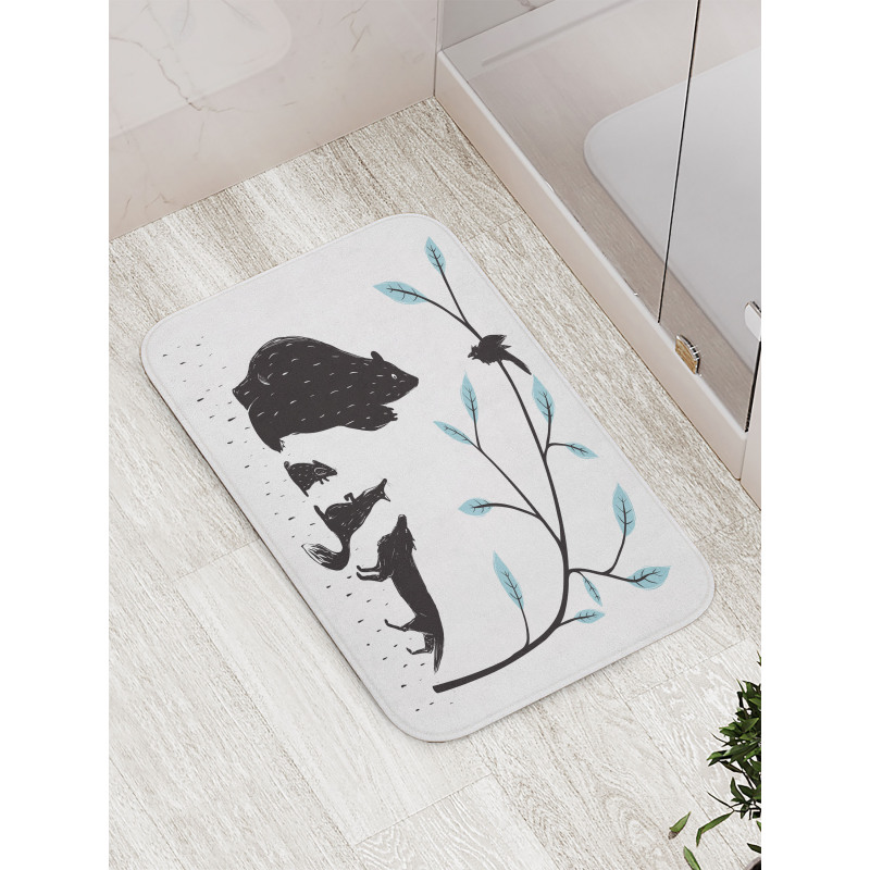 Forest Fauna Bath Mat