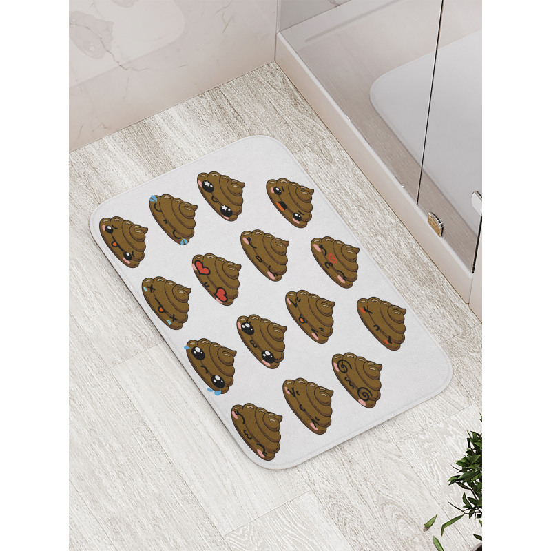 Turd Pattern Bath Mat