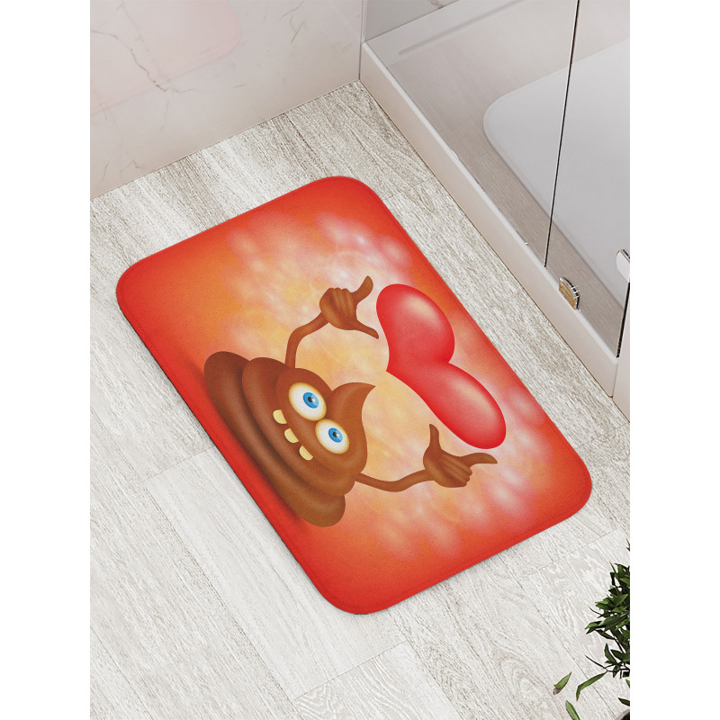 Whimsical Turd Love Bath Mat