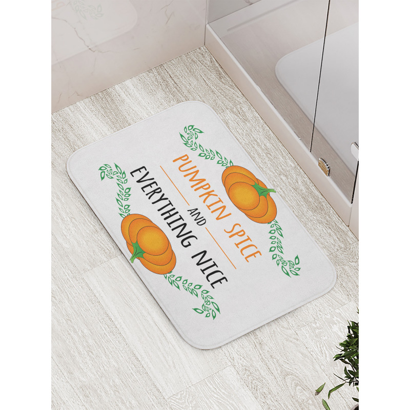 Pumpkin Drawings Bath Mat