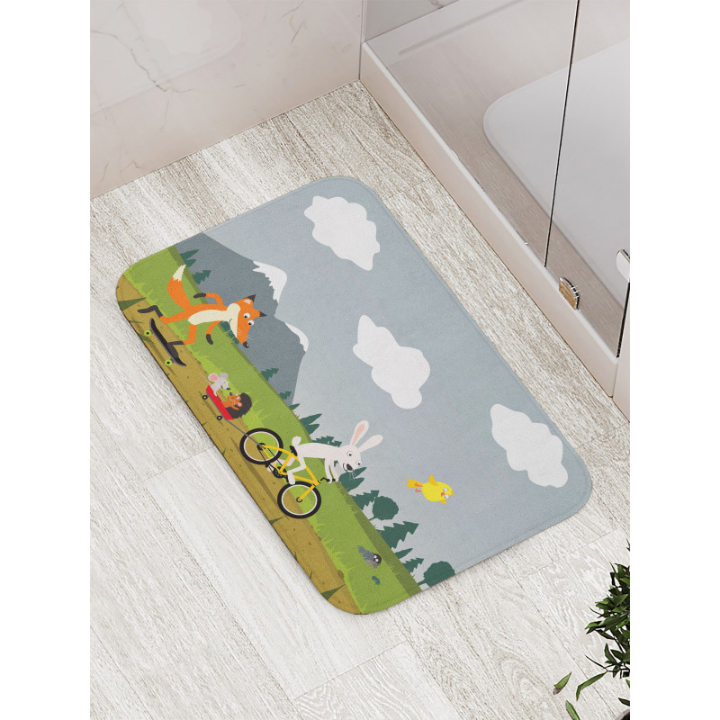 Having Fun in Nature Bath Mat